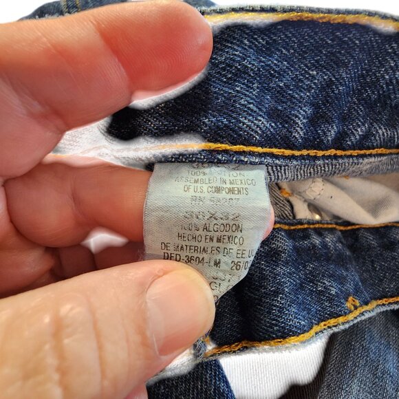 Faded Glory Mens Blue Denim 100% Cotton Relaxed Fit Jeans Size W36 L29 - Picture 3 of 4